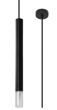 NOWOCZESNA Lampa wisząca WEZYR 1 czarna