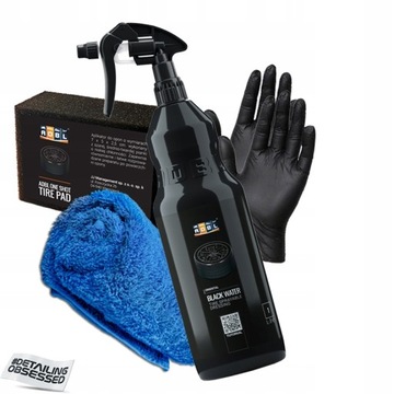ADBL BLACK WATER 1000 ML ЧЕРНЫЙ СПРЕЙ + АППЛИКАТОР ДЛЯ РЕЗИНОВЫХ ШИН
