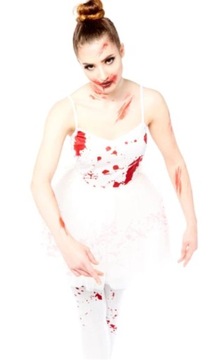 STRÓJ KOSTIUM DAMSKI HALLOWEEN ZOMBIE BALERINA S