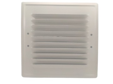 РЕШЕТКА ВЕНТИЛЯЦИОННАЯ МЕТАЛЛ, коричневая, 14х14 + ребра