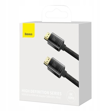 КАБЕЛЬ HDMI-HDMI 2.1 BASEUS 8K 60Гц FULL HD UHD 3D 48ГБ 100см