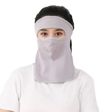 Veil Face Gini Mask Sun Protection Face Cover Womne Neckline Mask Summer