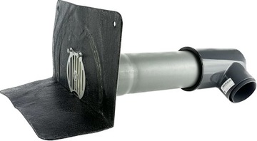 Переходник ПВХ на 110 колено 70х80мм GALECO черный