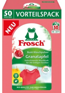Frosch granat proszek do prania koloru 50 prań z NIEMIEC