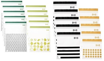 IKEA ISTAD Torba plastikowa mega zestaw 90 szt