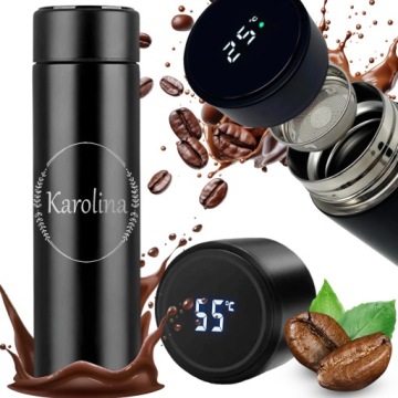 Термокружка TERMOS GIFT IDEAS Мама-папа Датчик температуры