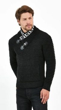 Мужский толстый свитер теплый водолаз