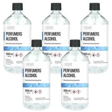 PERFUMERS ALCOHOL BAZA DO TWORZENIA PERFUM Spirytus Etanol 5x1l
