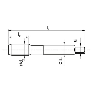 Ручной метчик 3 шт. DIN-352/3-P M5 6HX HSSE-PM HRC40 TiCN FANAR.