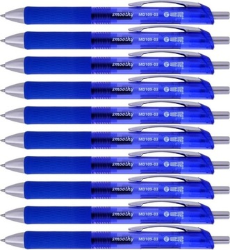 Pióro żelowe MemoBe Smoothy 0.5mm niebieski x10