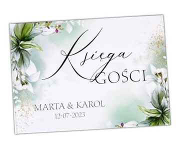 KSIĘGA GOŚCI WESELNYCH A4 100str - PERSONALIZOWANA