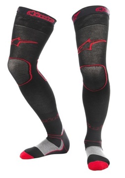 Skarpety długie pod ortezy Alpinestars Long MX black/red S / M