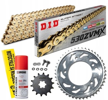 ZESTAW NAPĘDOWY YAMAHA FZ6 FAZER 04-09 ZŁOTY