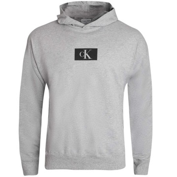 CALVIN KLEIN BLUZA MĘSKA L/S HOODIE SZARA r.XL