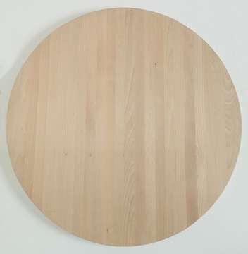 Blat buk okrągły fi70cm gr.2cm klejonka średnica 70cm bukowy