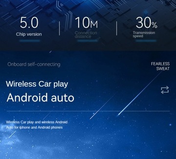 Bezprzewodowy adapter Android Auto CarPlay 2 w 1 Plug and Play Mini Car AI Box
