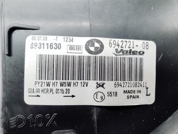 BMW 3 E90 E91 05-08R LEVÝ SVĚTLO PŘEDNÍ ORIG EU !