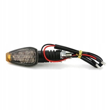 4SZT Kierunkowskazy motocyklowe czarne dymione LED