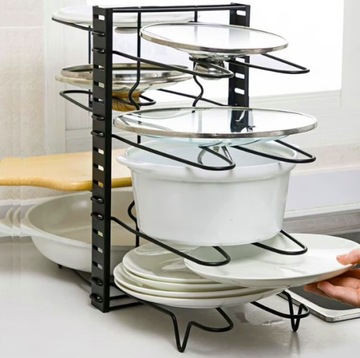 МНОГОФУНКЦИОНАЛЬНЫЙ ОРГАНАЙЗЕР ДЛЯ СТЕКЛОВ, КОРЗИН, МЕТАЛЛИЧЕСКИХ КРЫШОК, 8 ЧАСТЕЙ