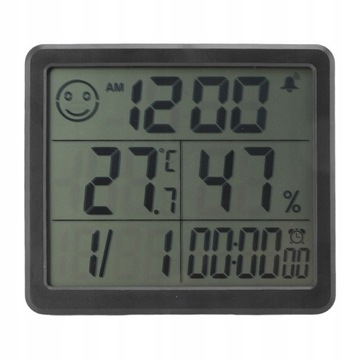 Цифровой термометр гигрометр будильник чувствительный