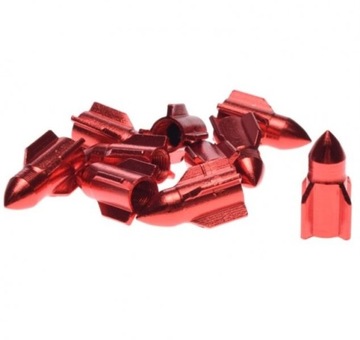 NAKRĘTKA WENTYLA CZEWRONA RAKIETA 10 SZTUK ALUMINIUM UNIWERSALNA