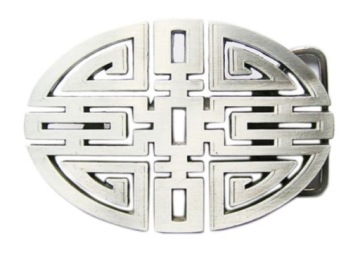 Labirynt klamra stare srebro spinka kopla do pasa