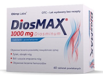 DiosMax 1000 mg żylaki obrzęki 60 tabletek