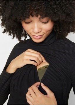 44 ДЖЕМПЕР ДЛЯ БЕРЕМЕННОСТИ С ГОЛЬФОМ Bonprix