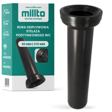 Rura Stelaża WC 90x370 mm Odpływowa GEBERITU Przyłącze Złącze Kanalizacji