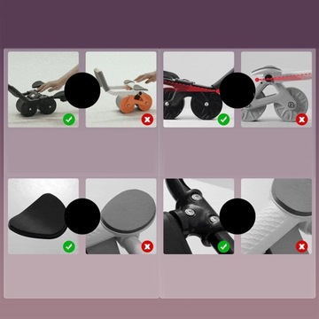 РОЛИК ДЛЯ УПРАЖНЕНИЙ НА МЫШЦЫ АБС С АВТОМАТИЧЕСКИМ ОТДАЧОМ ДЛЯ ФИТНЕСА