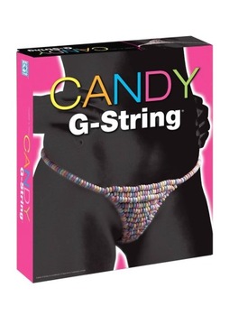 Damskie Stringi z Pudrowych Cukierków G-String