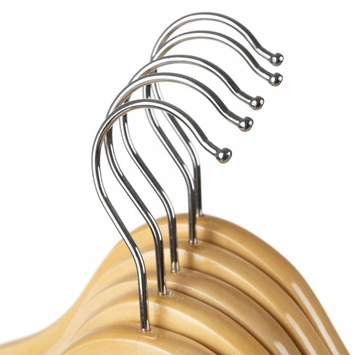 30X DREWNIANE WIESZAKI NA UBRANIA SPODNIE KURTKI ODZIEŻ WIESZAK MOCNY 5KG