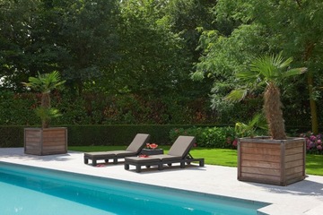 Daytona Deluxe шезлонг у бассейна, коричневый шезлонг на пляже