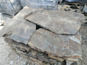 Каменная дорожка из сланца граувакка 3-5см 12-14 м2