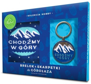 Skarpetki+Brelok CHODŹMY W GÓRY na Walentynki !!!