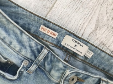 TOPMAN____JEANS Stretch skinny rurki___W32L32