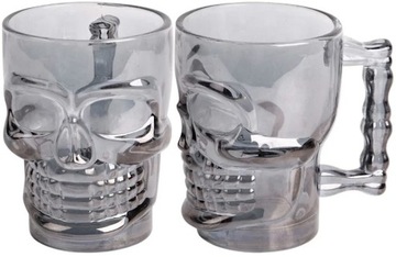 Szklanka KUFEL do piwa CZASZKA 500 ml HIT Dymne szkło