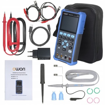 OWON HDS272S Oscyloskop z Multimetrem i Generatorem 2-kanały 70MHz 20 000c