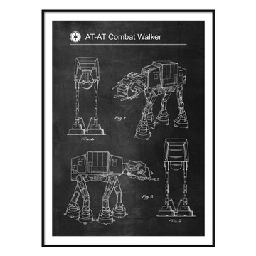 Патент на плакат со схемой AT-AT Walker из фильма «Звездные войны»