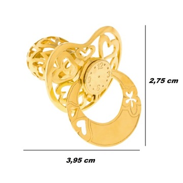 ZŁOTY SMOCZEK PREZENT NA ROCZEK, NA CHRZEST Z GRAWEREM SREBRO POZŁACANE 925