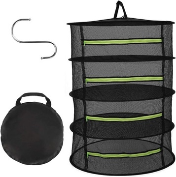 СУШИЛЬНАЯ СЕТКА, ПОДВЕСНАЯ СУШИЛКА ДЛЯ ТРАВ, СКЛАДНАЯ, 4-СЛОЙНАЯ