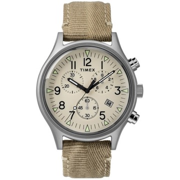 Zegarek Męski Timex TW2R68500 beżowy pasek