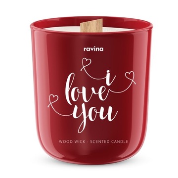 I LOVE YOU ŚWIECA ZAPACHOWA PERFUMOWANA ŚWIECZKA NA PREZENT MAMA MAMY MATKI