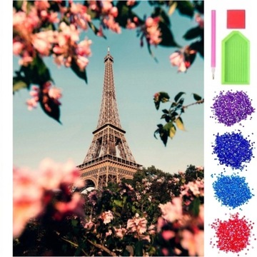 HAFT DIAMENTOWY MOZAIKA DIAMENTOWA 5D PARYŻ PARIS