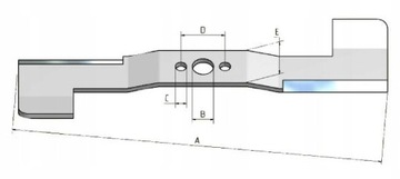 НОЖ 71см CASTELGARDEN Mountfield Combi HST F72