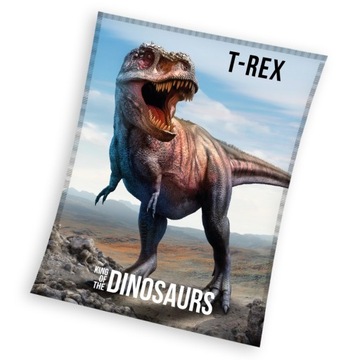 Milutki Koc Kocyk Dinozaur T-REX 130x170