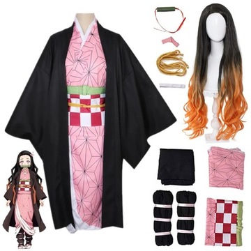 Cosplay Demon slayer kimetsu no yaiba nezuko Wig