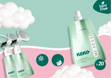 NENO Пакеты с адаптером для заморозки продуктов, 20 шт.