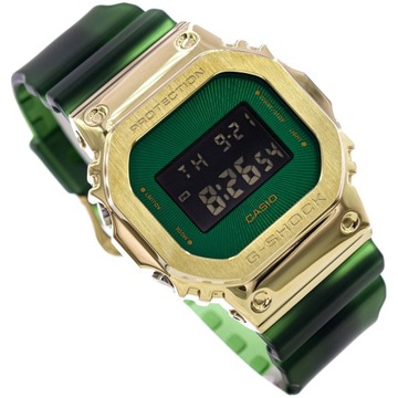 MĘSKI ZEGAREK CASIO GM-5600CL-3ER ZIELONY Z PUDEŁKIEM 200M