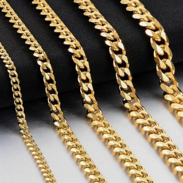 Men' Necklaces Homme Stainless Steel Cuban Link Chains For Men Hiphop Rock